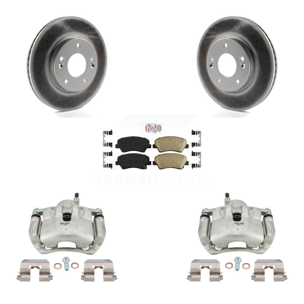 Transit Auto KCG-100450N Disc Brake Kit for 2013-2016 Hyundai Elantra GT, Kia Forte, Kia Forte5 & more - Front product image