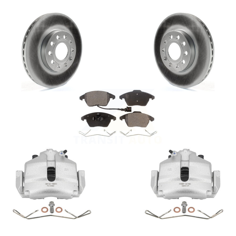 Transit Auto KCG-100450P Disc Brake Kit for 2006-2019 Volkswagen Beetle, Volkswagen Jetta, Volkswagen Golf & more - Front product image