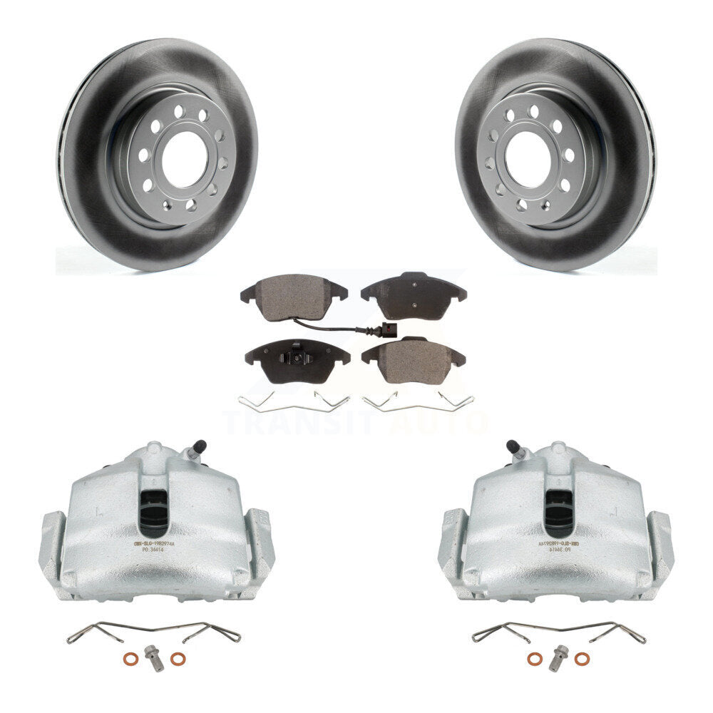 Transit Auto KCG-100456P Disc Brake Kit for 2011-2013 Volkswagen GTI, Audi A3 Quattro - Front product image