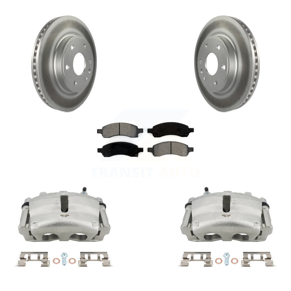 Transit Auto KCG-100464S Disc Brake Kit for 2007-2017 GMC Acadia Limited, Chevrolet Traverse, Buick Enclave & more - Front product image