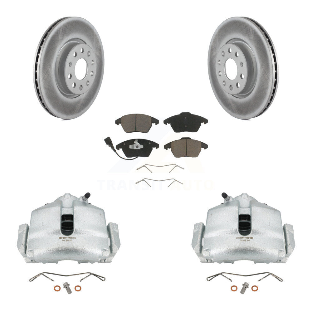 Transit Auto KCG-100469C Disc Brake Kit for 2005-2018 Volkswagen Beetle, Volkswagen Jetta, Volkswagen GTI & more - Front product image
