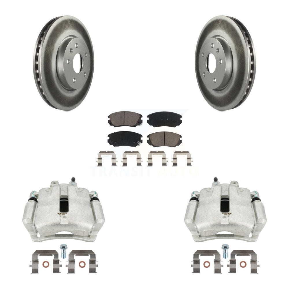 Transit Auto KCG-100471C Disc Brake Kit for 2011-2017 Chevrolet Malibu Limited, Buick LaCrosse, Buick Regal - Front product image