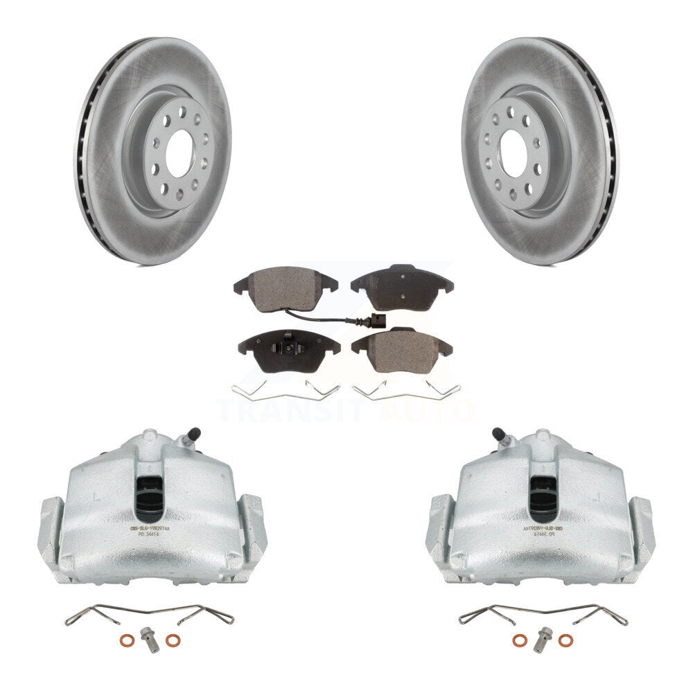 Transit Auto KCG-100476T Disc Brake Kit for 2005-2018 Volkswagen Beetle, Volkswagen Jetta, Volkswagen GTI & more - Front product image