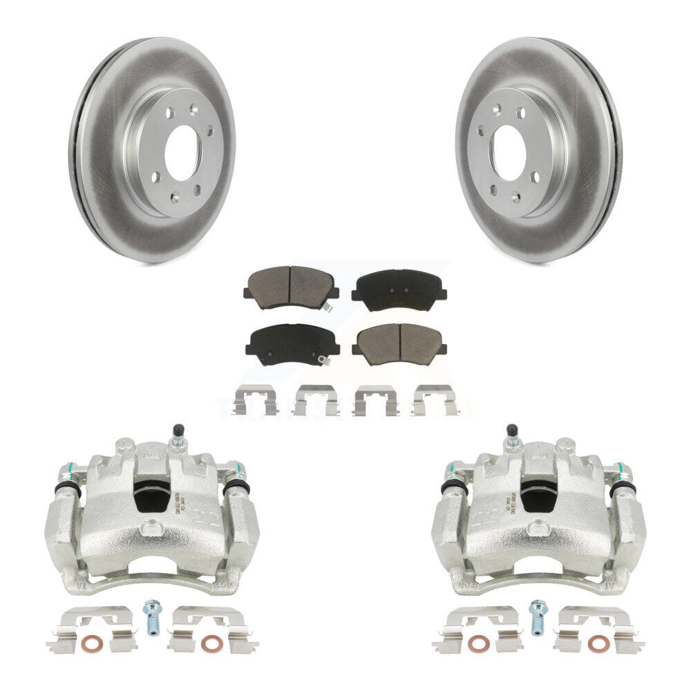 Transit Auto KCG-100480C Disc Brake Kit for 2012-2017 Kia Rio, Hyundai Accent - Front product image