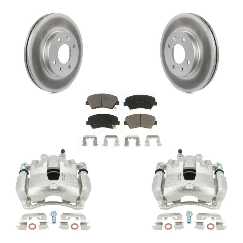 Transit Auto KCG-100480C Disc Brake Kit for 2012-2017 Kia Rio, Hyundai Accent - Front product image