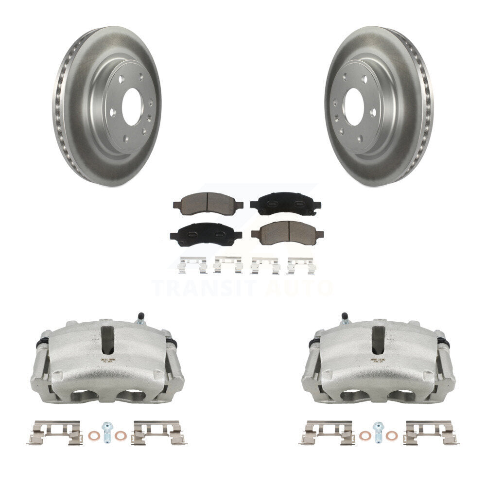 Transit Auto KCG-100491C Disc Brake Kit for 2007-2017 GMC Acadia Limited, Chevrolet Traverse, Buick Enclave & more - Front product image