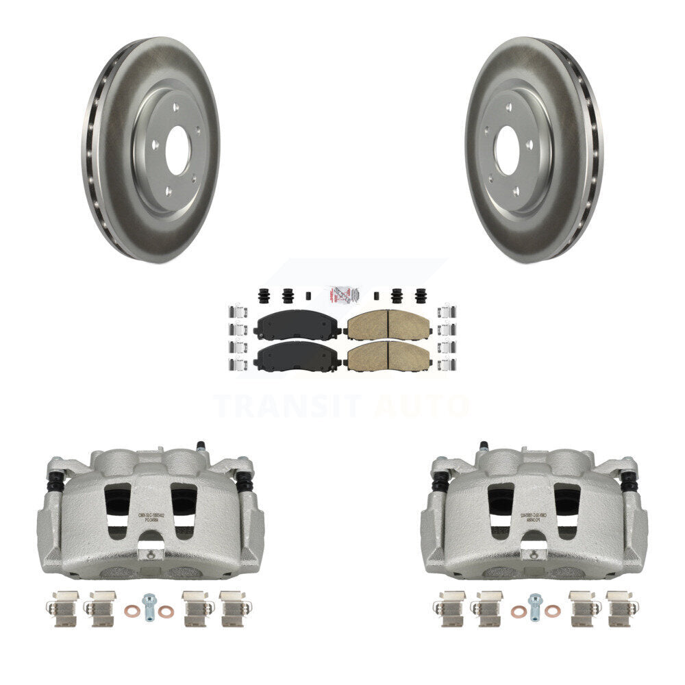 Transit Auto KCG-100501N Disc Brake Kit for 2017-2024 Chrysler Grand Caravan, Chrysler Pacifica, Chrysler Voyager & more - Front product image