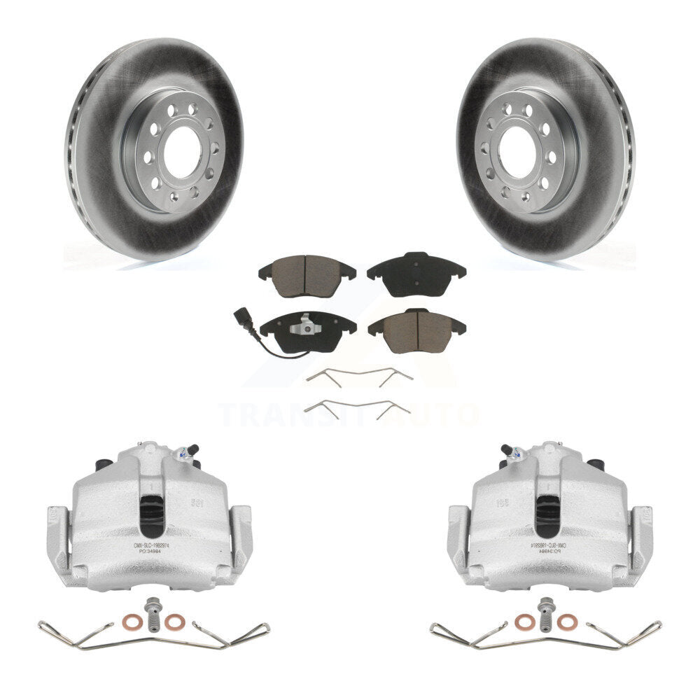 Transit Auto KCG-100509C Disc Brake Kit for 2006-2019 Volkswagen Beetle, Volkswagen Jetta, Volkswagen Golf & more - Front product image
