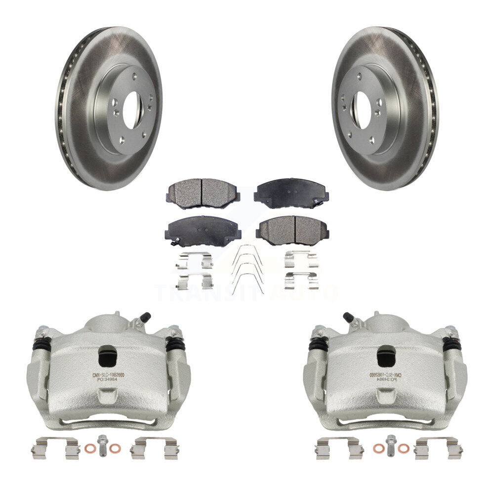 Transit Auto KCG-100525P Disc Brake Kit for 2005-2017 Honda CR-Z, Honda Civic, Acura ILX & more - Front product image