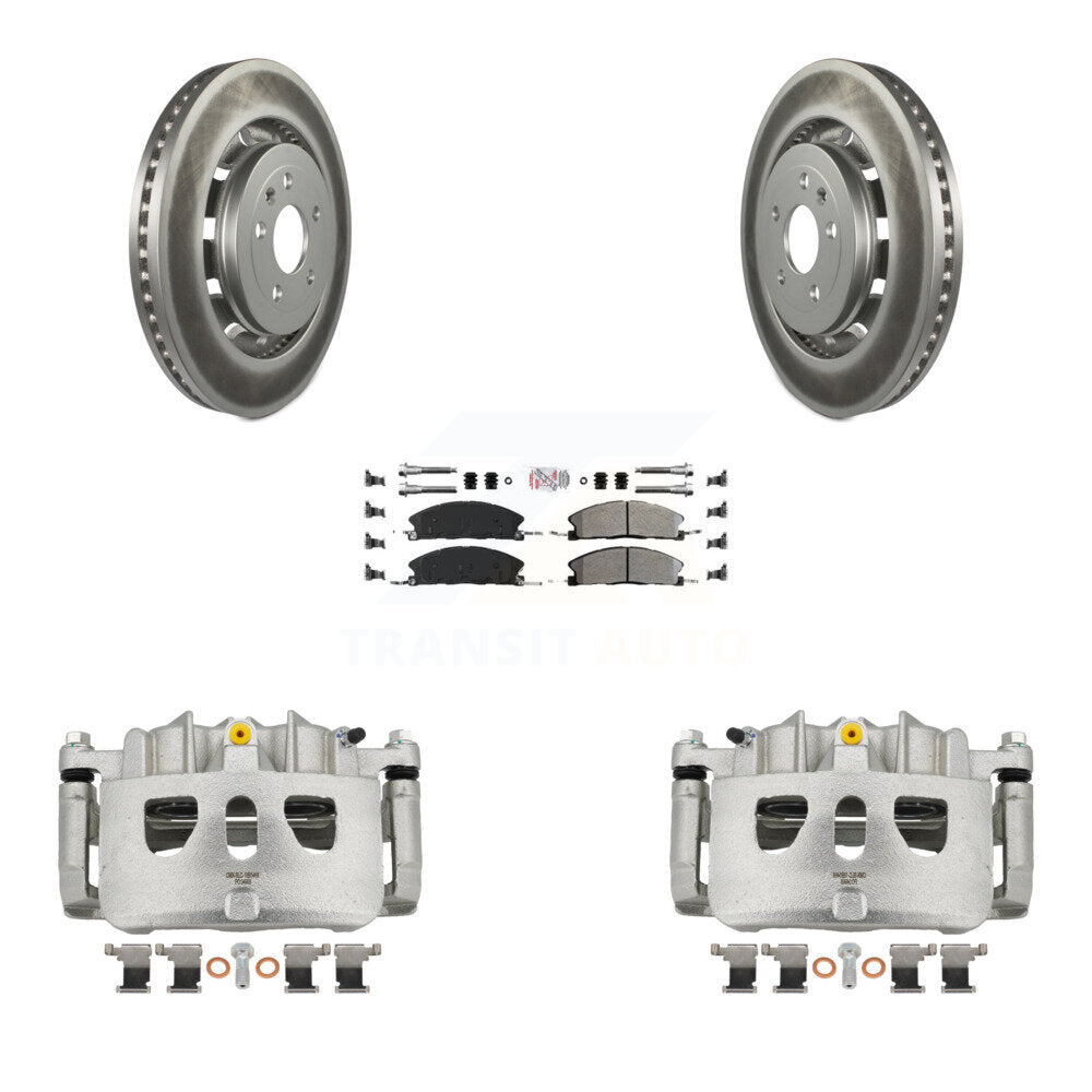 Transit Auto KCG-100550N Disc Brake Kit for 2013-2019 Ford Taurus, Ford Explorer, Ford Special Service Police Sedan & more - Front product image