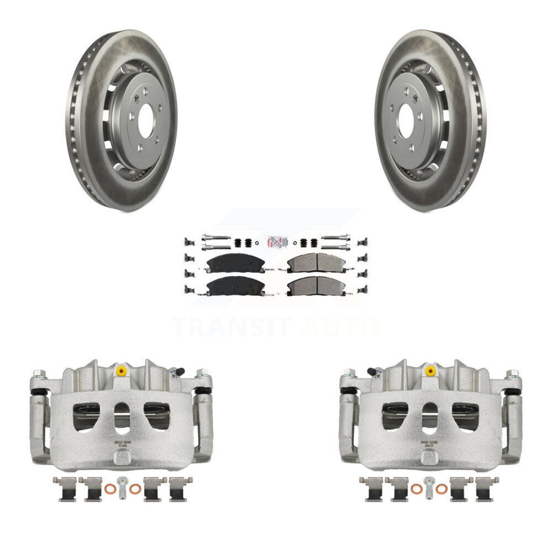 Transit Auto KCG-100550N Disc Brake Kit for 2013-2019 Ford Taurus, Ford Explorer, Ford Special Service Police Sedan & more - Front product image
