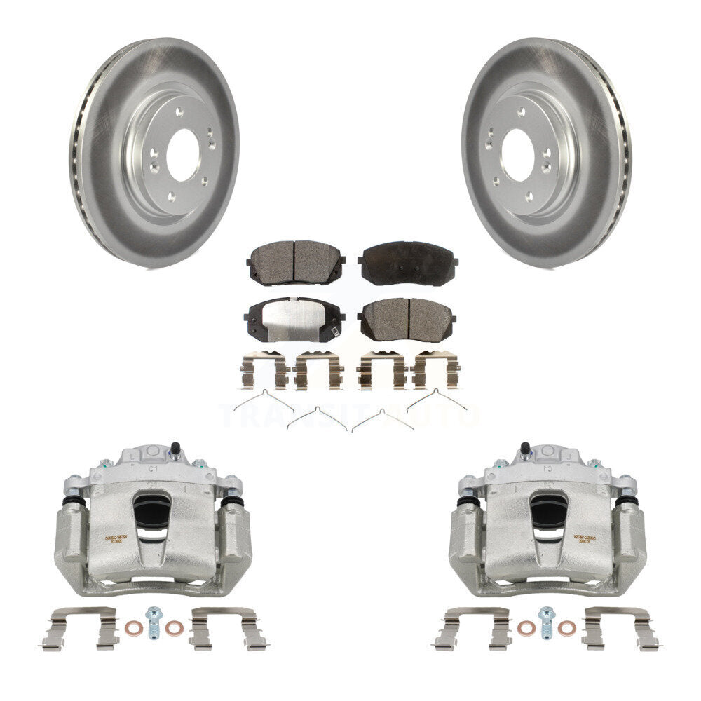Transit Auto KCG-100555T Disc Brake Kit for 2015-2022 Kia Optima, Hyundai Kona Electric, Kia Niro EV & more - Front product image