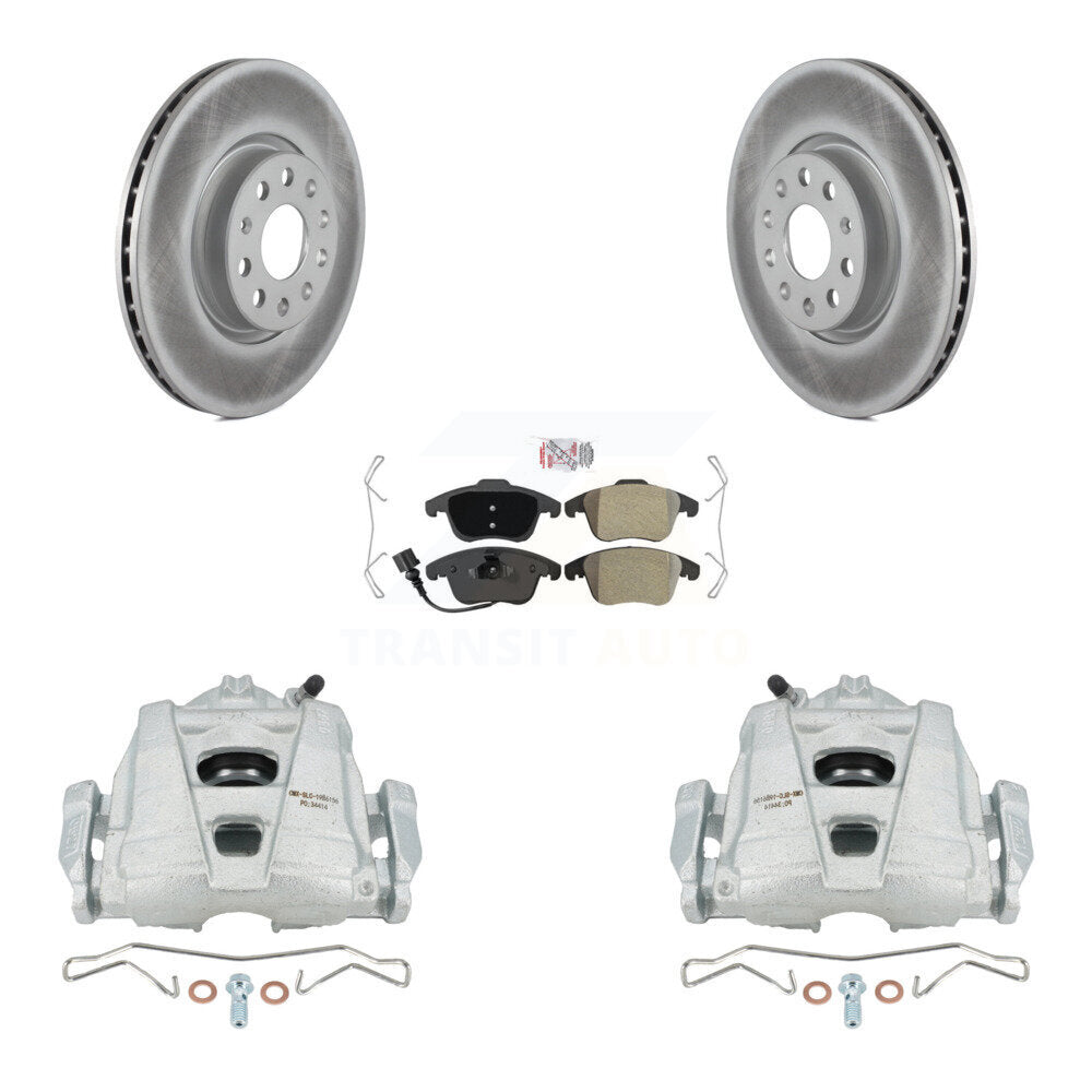Transit Auto KCG-100573N Disc Brake Kit for 2009-2020 Volkswagen Tiguan Limited, Audi Q3, Audi Q3 Quattro & more - Front product image