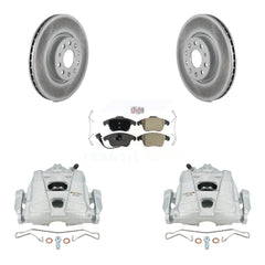 Transit Auto KCG-100573N Disc Brake Kit for 2009-2020 Volkswagen Tiguan Limited, Audi Q3, Audi Q3 Quattro & more - Front product image