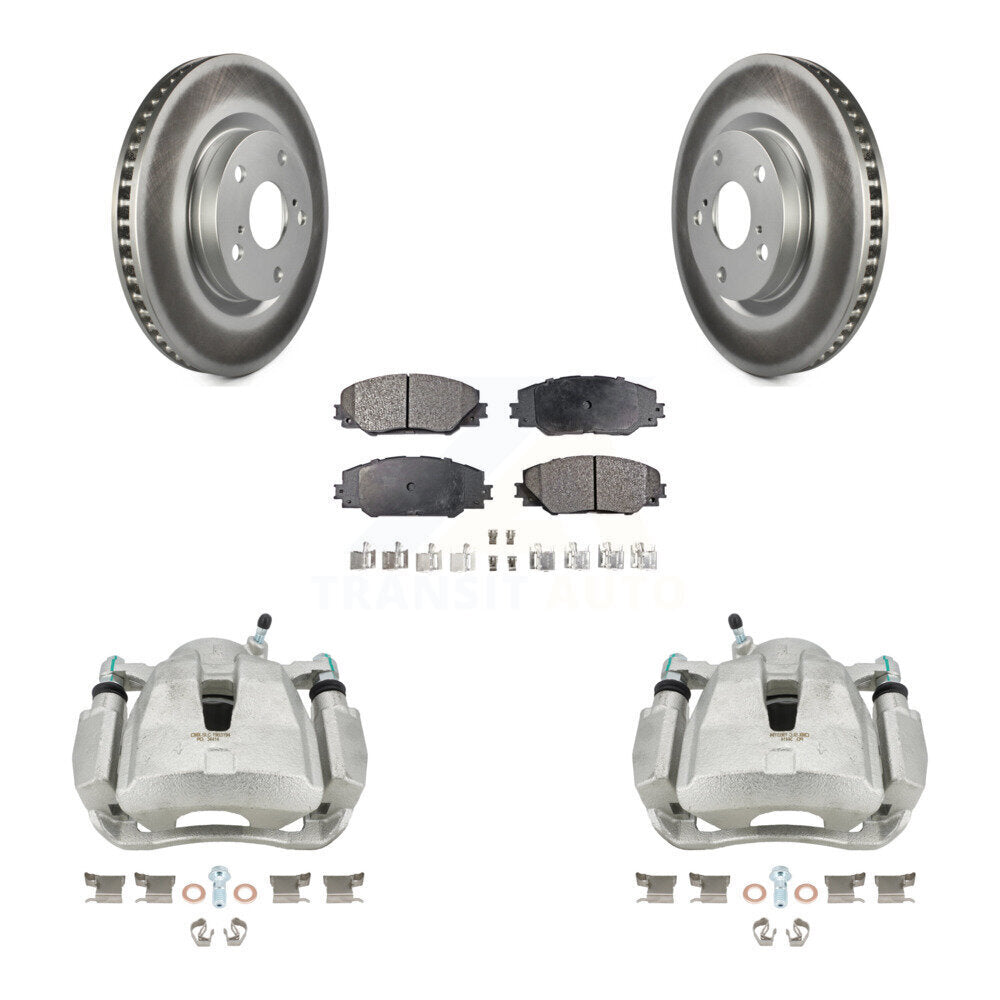 Transit Auto KCG-100574P Disc Brake Kit for 2006-2020 Toyota RAV4, Toyota Corolla iM, Scion iM & more - Front product image