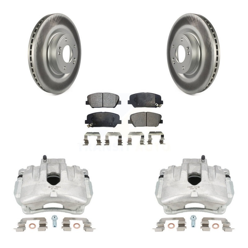 Transit Auto KCG-100577P Disc Brake Kit for 2014-2016 Hyundai Genesis Coupe - Front product image