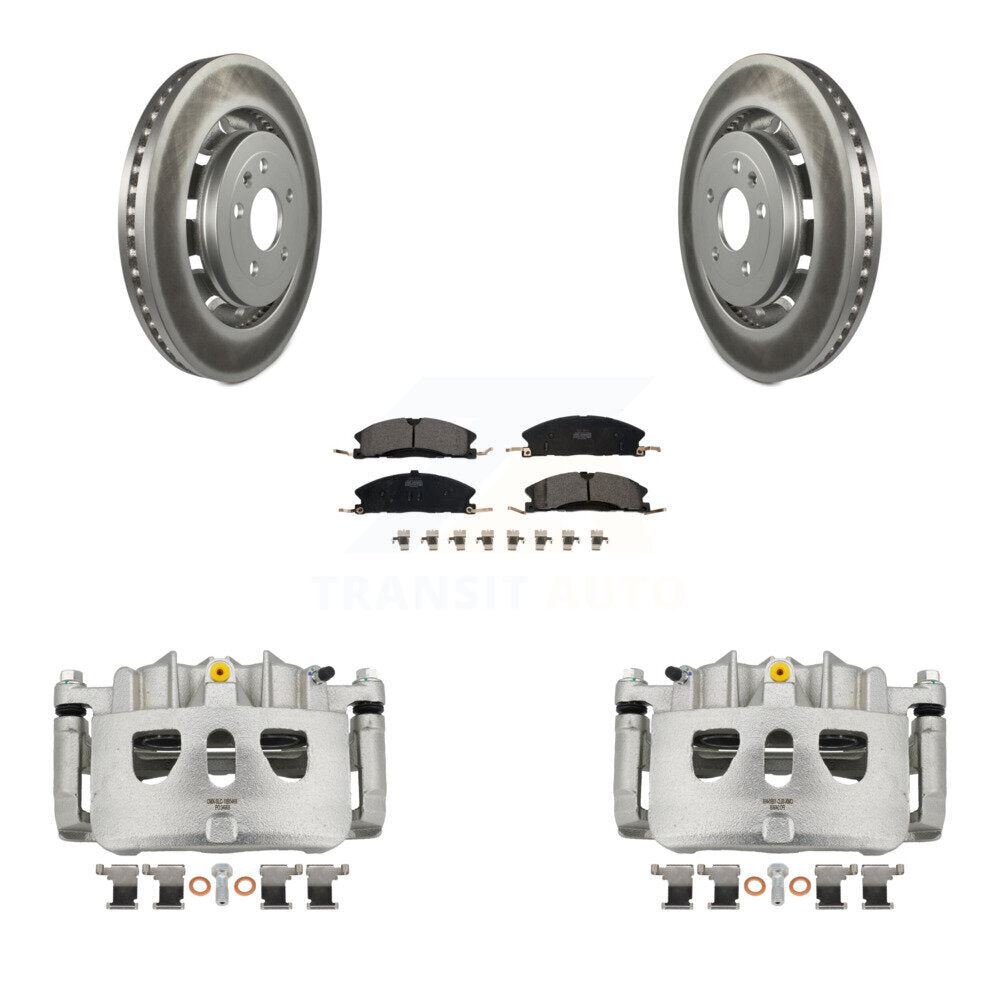 Transit Auto KCG-100578T Disc Brake Kit for 2013-2019 Ford Taurus, Ford Explorer, Ford Special Service Police Sedan & more - Front product image