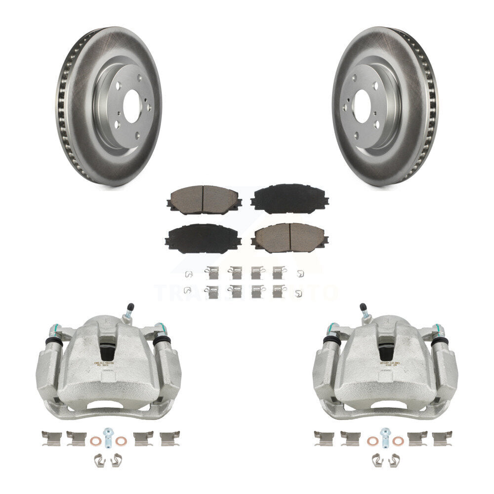 Transit Auto KCG-100595C Disc Brake Kit for 2006-2020 Toyota RAV4, Toyota Corolla iM, Scion iM & more - Front product image