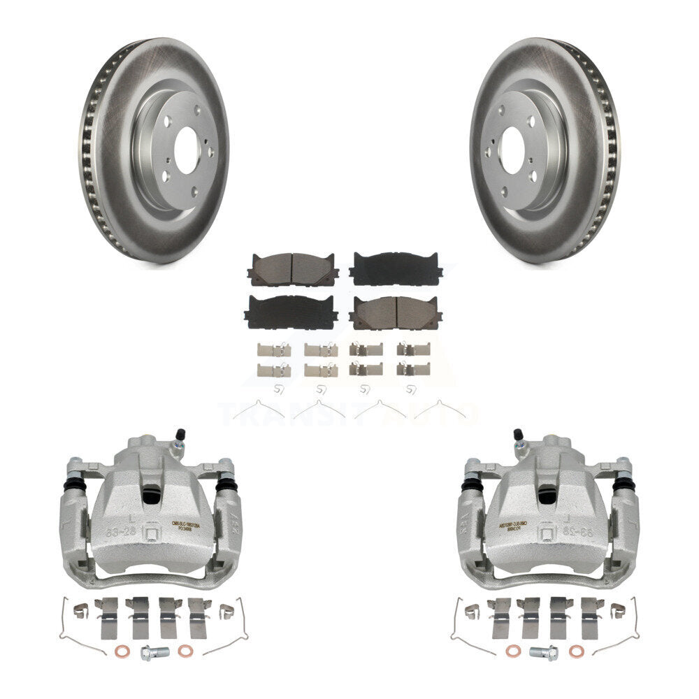 Transit Auto KCG-100596C Disc Brake Kit for 2007-2018 Lexus ES300h, Toyota Avalon, Toyota Camry & more - Front product image