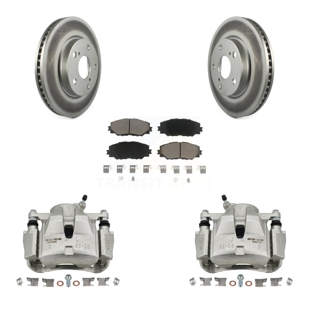 Transit Auto KCG-100597C Disc Brake Kit for 2008-2018 Toyota RAV4, Toyota Prius V, Lexus HS250h & more - Front product image