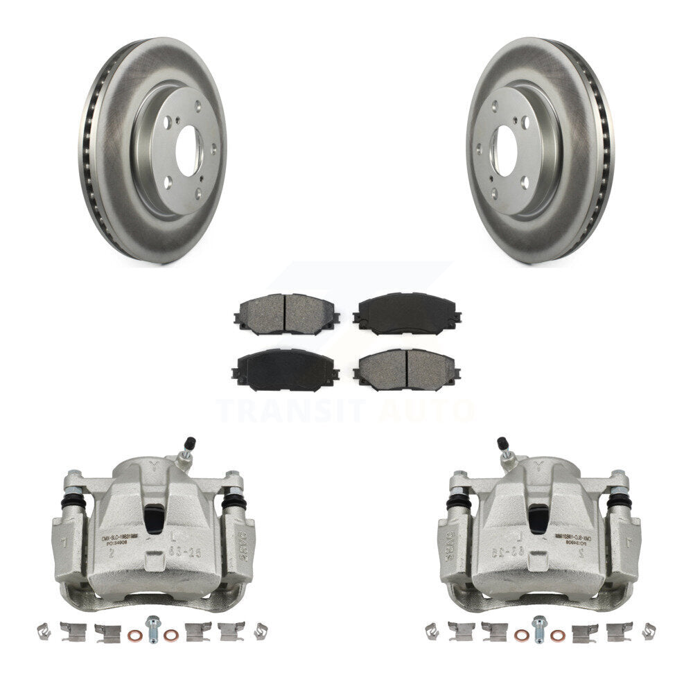 Transit Auto KCG-100598S Disc Brake Kit for 2008-2018 Toyota RAV4, Toyota Prius V, Lexus HS250h & more - Front product image