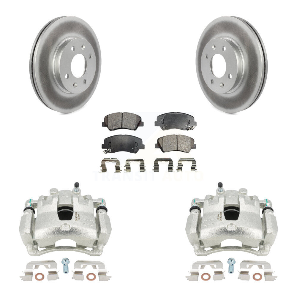 Transit Auto KCG-100606P Disc Brake Kit for 2012-2017 Kia Rio, Hyundai Accent - Front product image