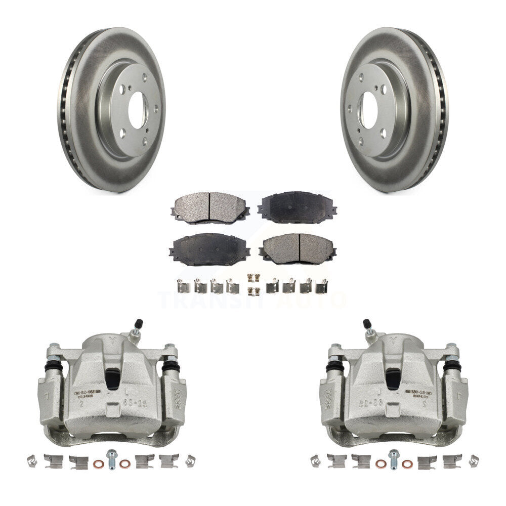 Transit Auto KCG-100609T Disc Brake Kit for 2008-2018 Toyota RAV4, Toyota Prius V, Lexus HS250h & more - Front product image
