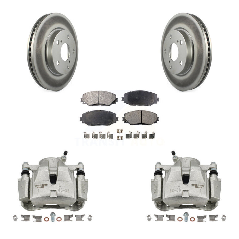 Transit Auto KCG-100609T Disc Brake Kit for 2008-2018 Toyota RAV4, Toyota Prius V, Lexus HS250h & more - Front product image