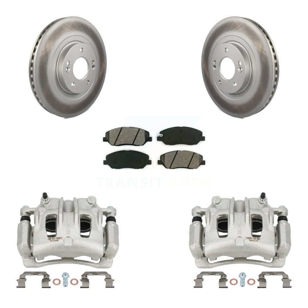 Transit Auto KCG-100628S Disc Brake Kit for 2013-2016 Hyundai Santa Fe, Hyundai Santa Fe XL - Front product image