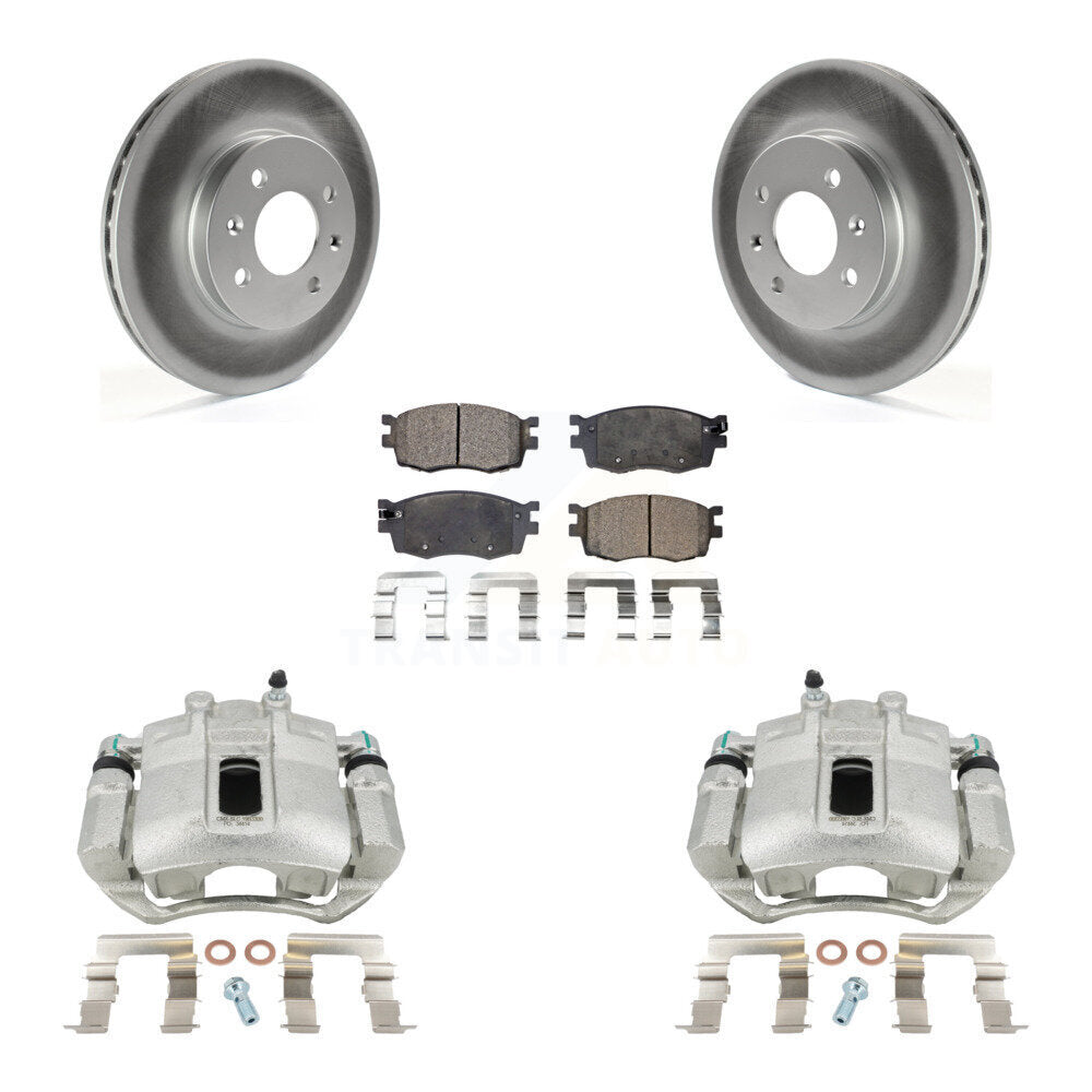 Transit Auto KCG-100631P Disc Brake Kit for 2006-2011 Hyundai Accent, Kia Rio, Kia Rio5 - Front product image