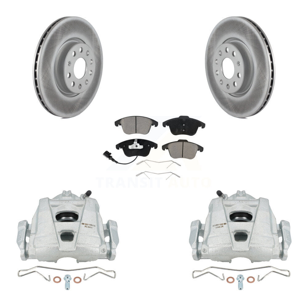 Transit Auto KCG-100640C Disc Brake Kit for 2009-2020 Volkswagen Tiguan Limited, Audi Q3, Audi Q3 Quattro & more - Front product image