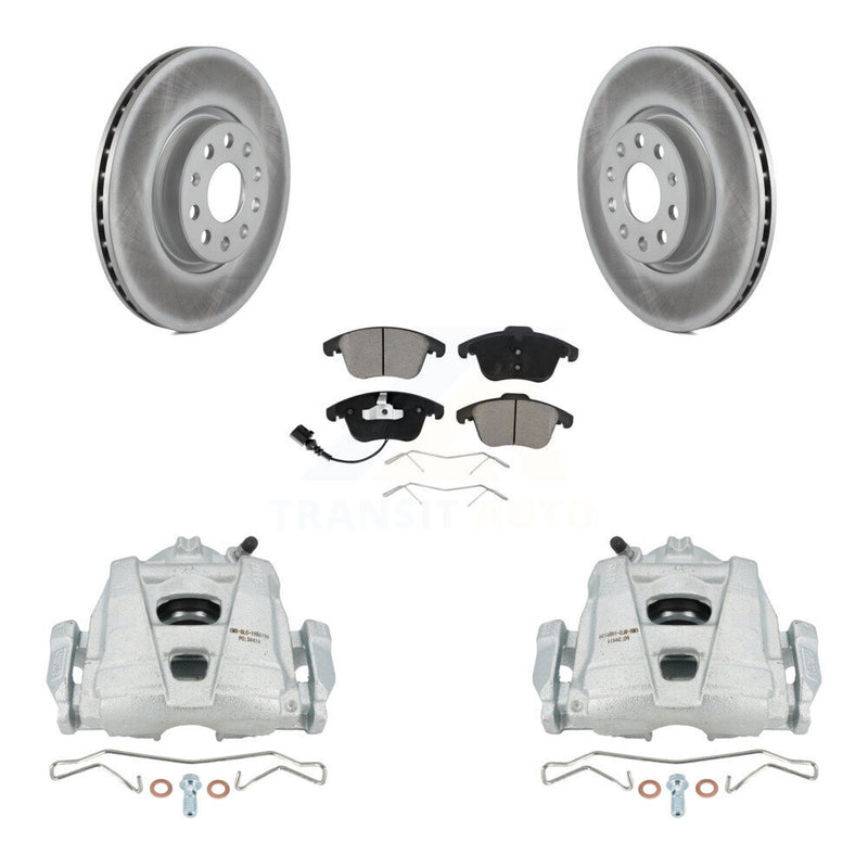Transit Auto KCG-100640C Disc Brake Kit for 2009-2020 Volkswagen Tiguan Limited, Audi Q3, Audi Q3 Quattro & more - Front product image