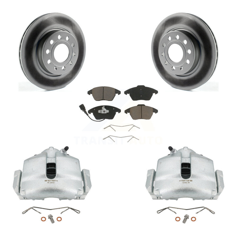 Transit Auto KCG-100641C Disc Brake Kit for 2011-2013 Volkswagen GTI, Audi A3 Quattro - Front product image