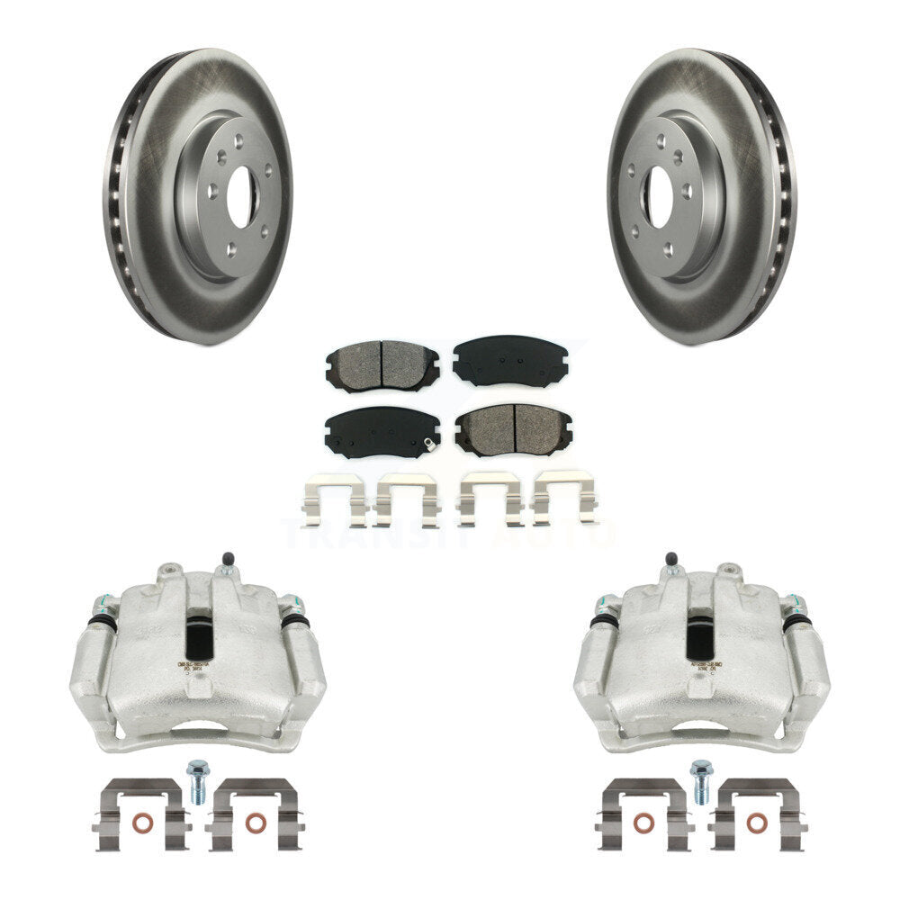 Transit Auto KCG-100643S Disc Brake Kit for 2011-2017 Chevrolet Malibu Limited, Buick LaCrosse, Buick Regal - Front product image