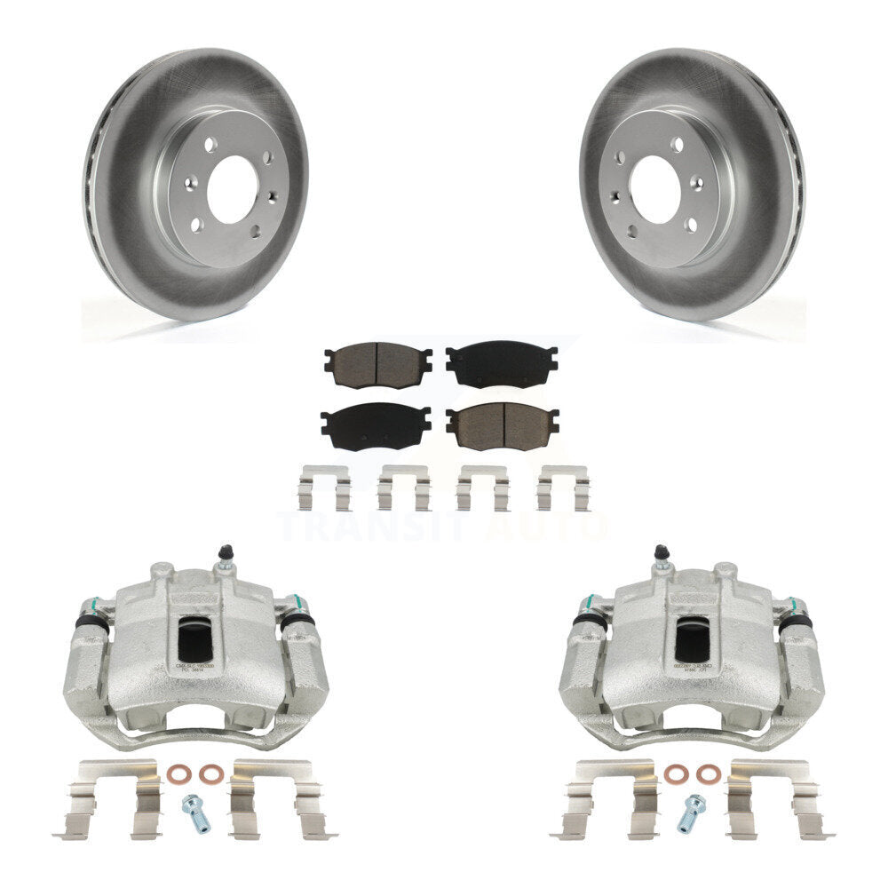Transit Auto KCG-100656C Disc Brake Kit for 2006-2011 Hyundai Accent, Kia Rio, Kia Rio5 - Front product image
