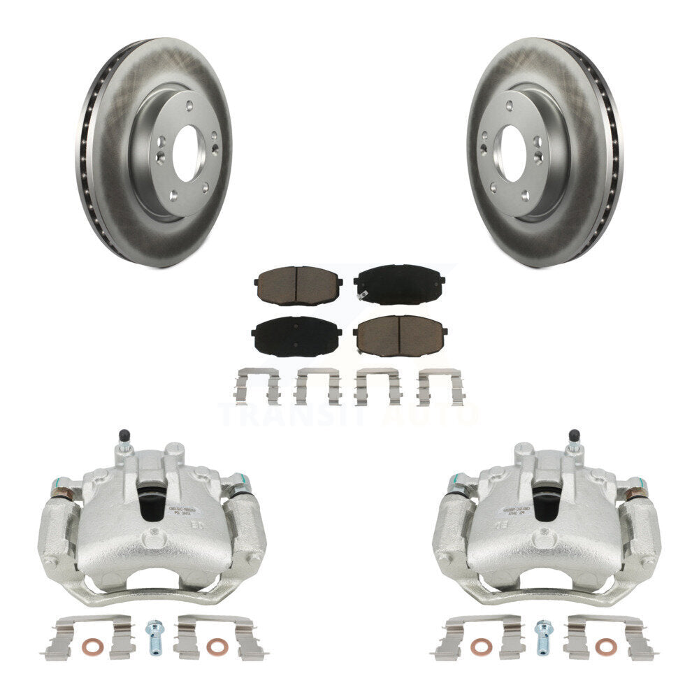 Transit Auto KCG-100657C Disc Brake Kit for 2009-2012 Hyundai Elantra - Front product image
