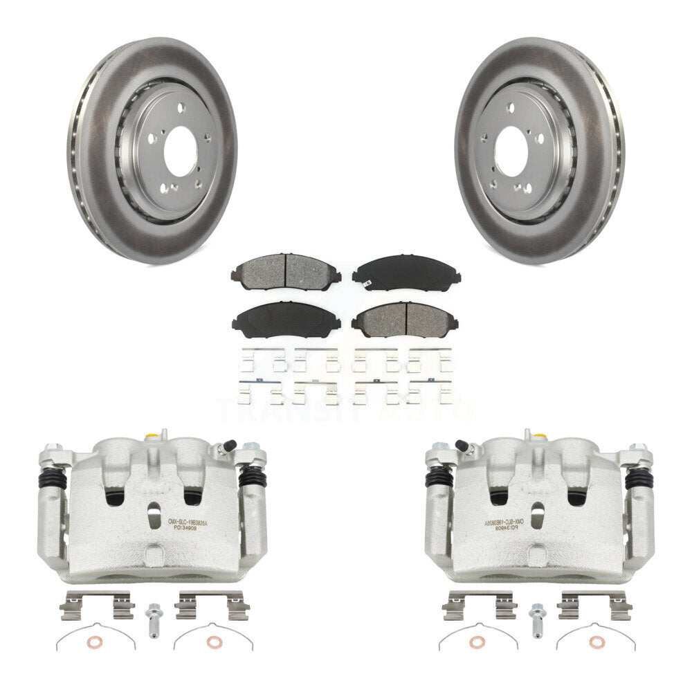 Transit Auto KCG-100673S Disc Brake Kit for 2016-2021 Acura MDX, Honda Ridgeline, Honda Pilot - Front product image