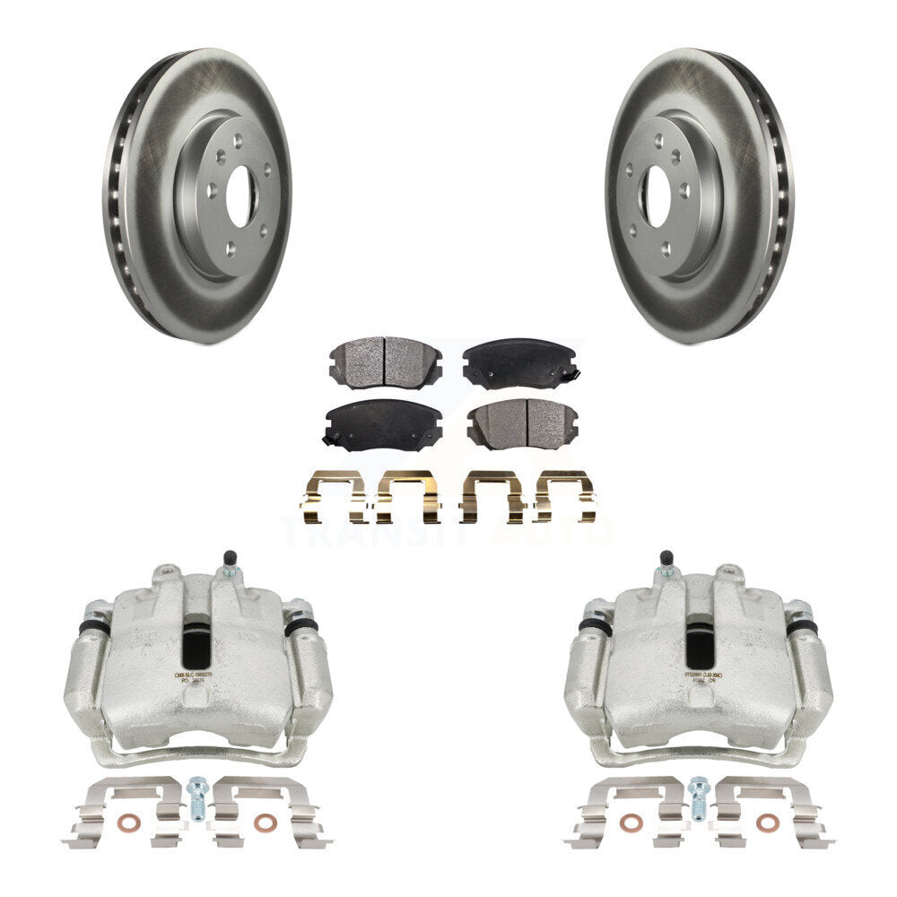 Transit Auto KCG-100680P Disc Brake Kit for 2010-2020 Chevrolet Equinox, Chevrolet Impala, Chevrolet Malibu & more - Front product image
