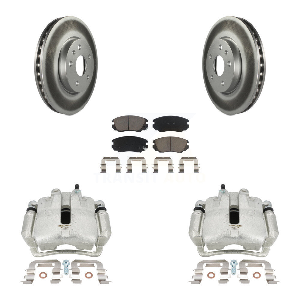 Transit Auto KCG-100681C Disc Brake Kit for 2010-2020 Chevrolet Equinox, Chevrolet Impala, Chevrolet Malibu & more - Front product image