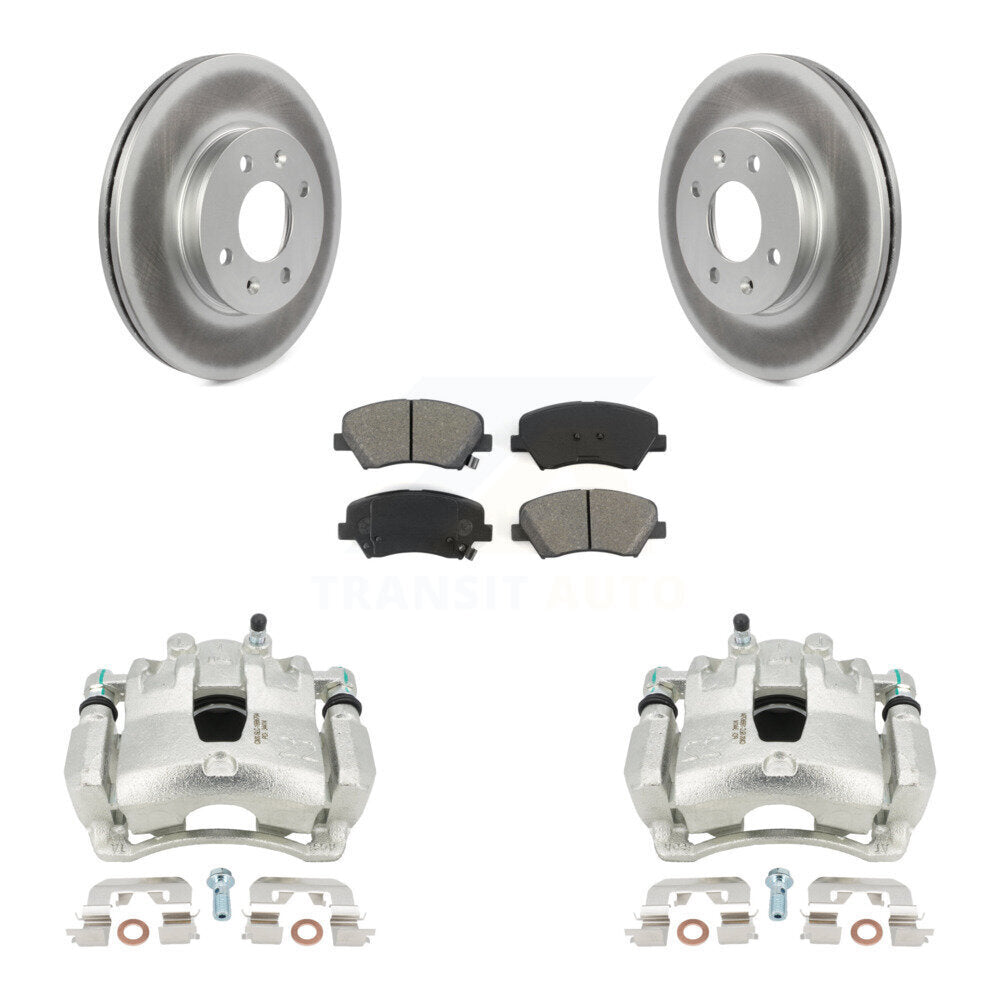 Transit Auto KCG-100684S Disc Brake Kit for 2012-2017 Kia Rio, Hyundai Accent - Front product image