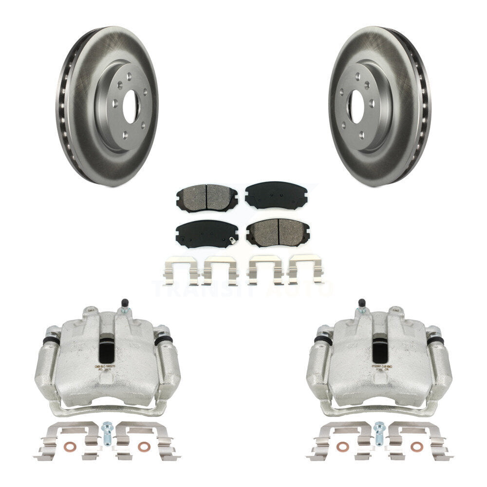 Transit Auto KCG-100689S Disc Brake Kit for 2010-2020 Chevrolet Equinox, Chevrolet Impala, Chevrolet Malibu & more - Front product image
