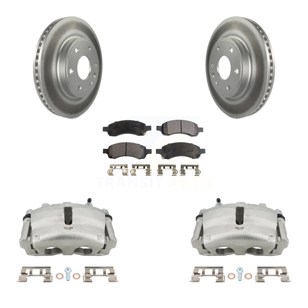 Transit Auto KCG-100690P Disc Brake Kit for 2007-2017 GMC Acadia Limited, Chevrolet Traverse, Buick Enclave & more - Front product image