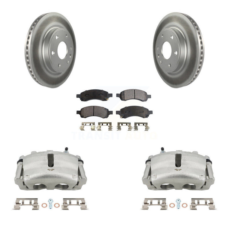 Transit Auto KCG-100690P Disc Brake Kit for 2007-2017 GMC Acadia Limited, Chevrolet Traverse, Buick Enclave & more - Front product image