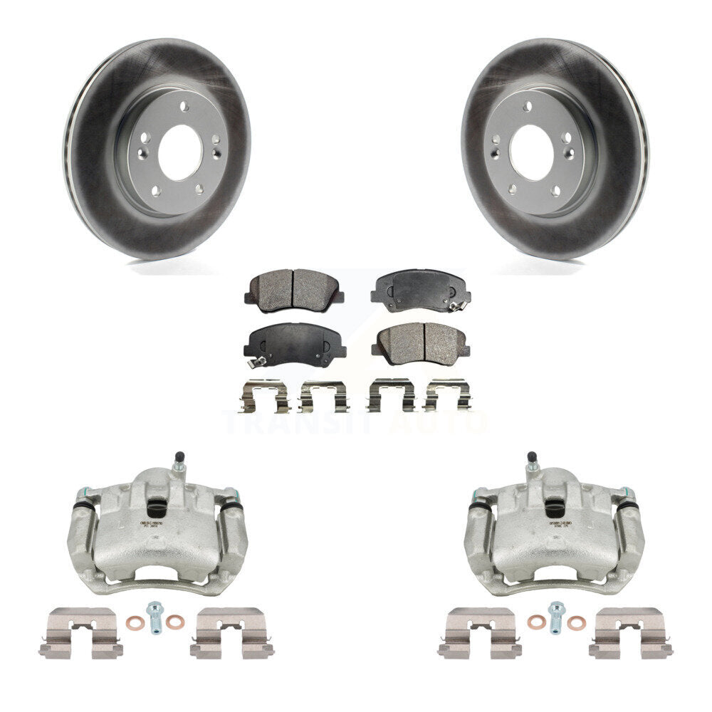 Transit Auto KCG-100696P Disc Brake Kit for 2013-2016 Hyundai Elantra GT, Kia Forte, Kia Forte5 & more - Front product image