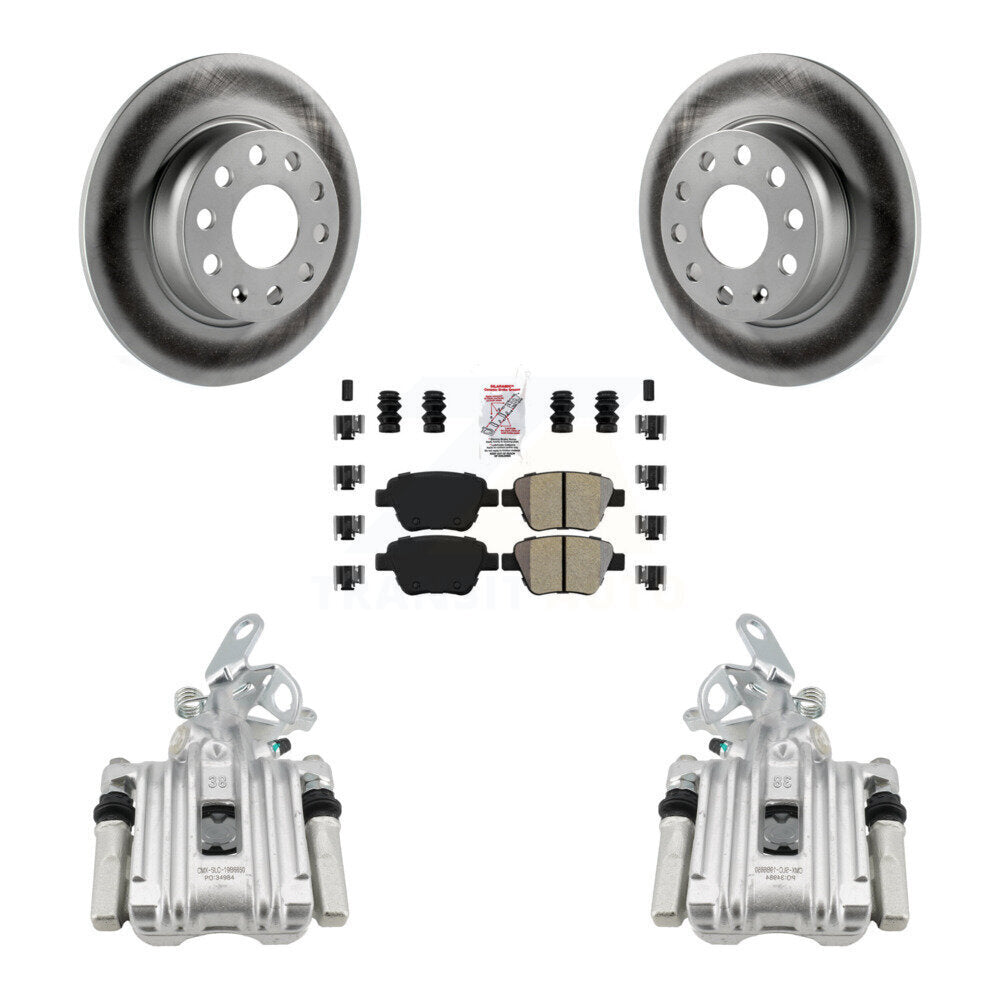 Transit Auto KCG-100733N Disc Brake Kit for 2011-2019 Volkswagen Beetle, Volkswagen Jetta, Volkswagen Golf - Rear product image