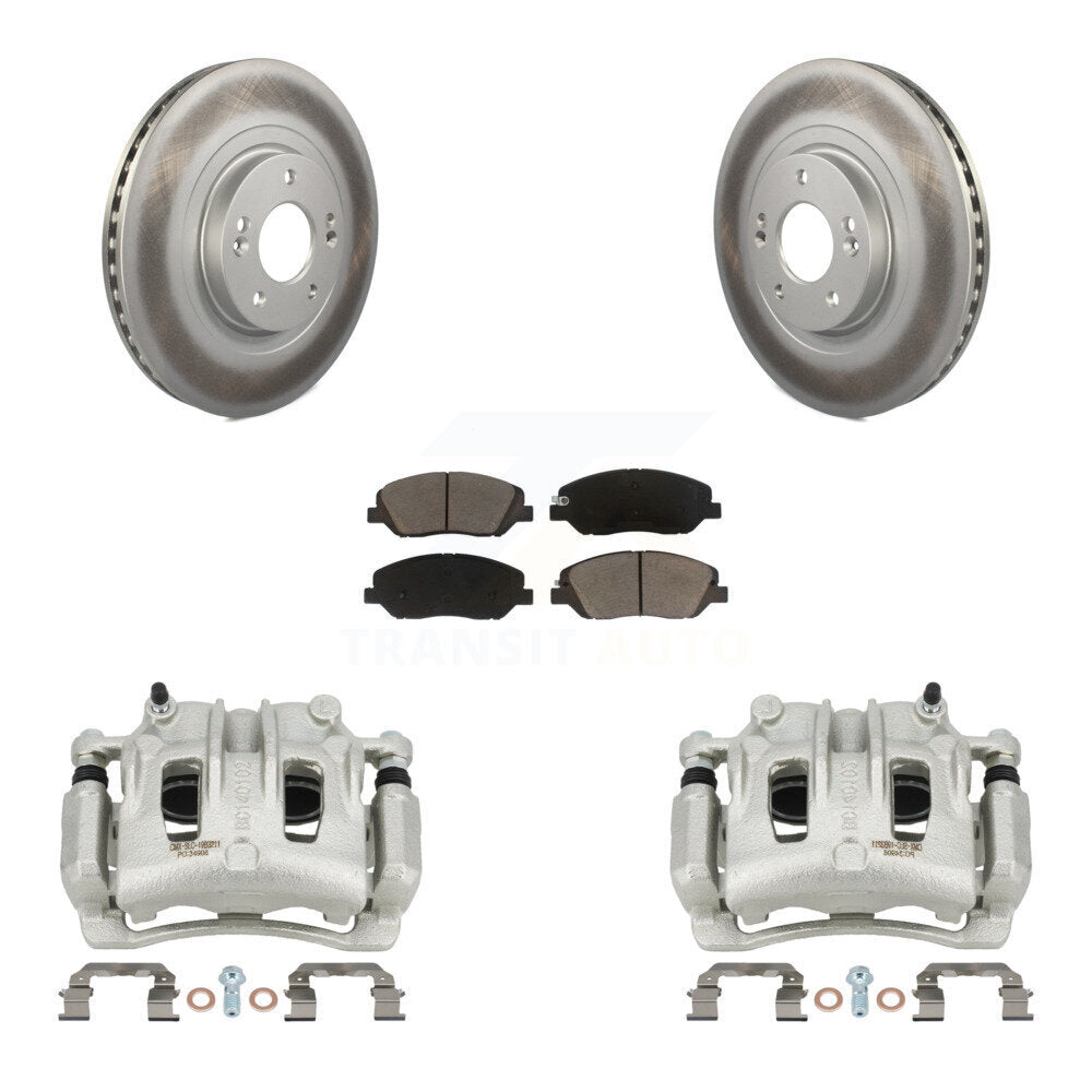 Transit Auto KCG-100738C Disc Brake Kit for 2017-2019 Hyundai Santa Fe, Hyundai Santa Fe XL - Front product image