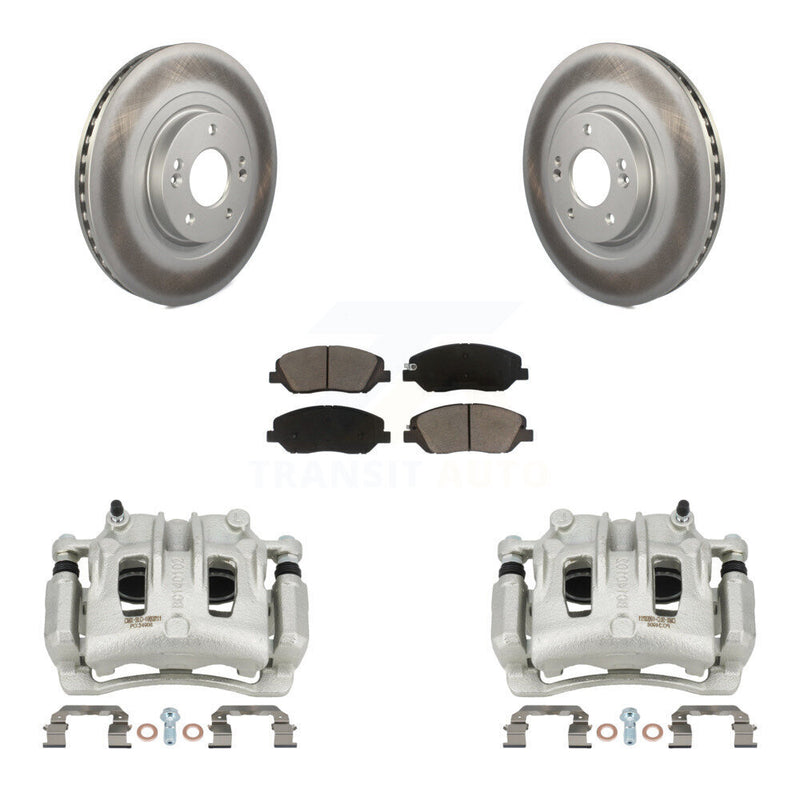 Transit Auto KCG-100738C Disc Brake Kit for 2017-2019 Hyundai Santa Fe, Hyundai Santa Fe XL - Front product image