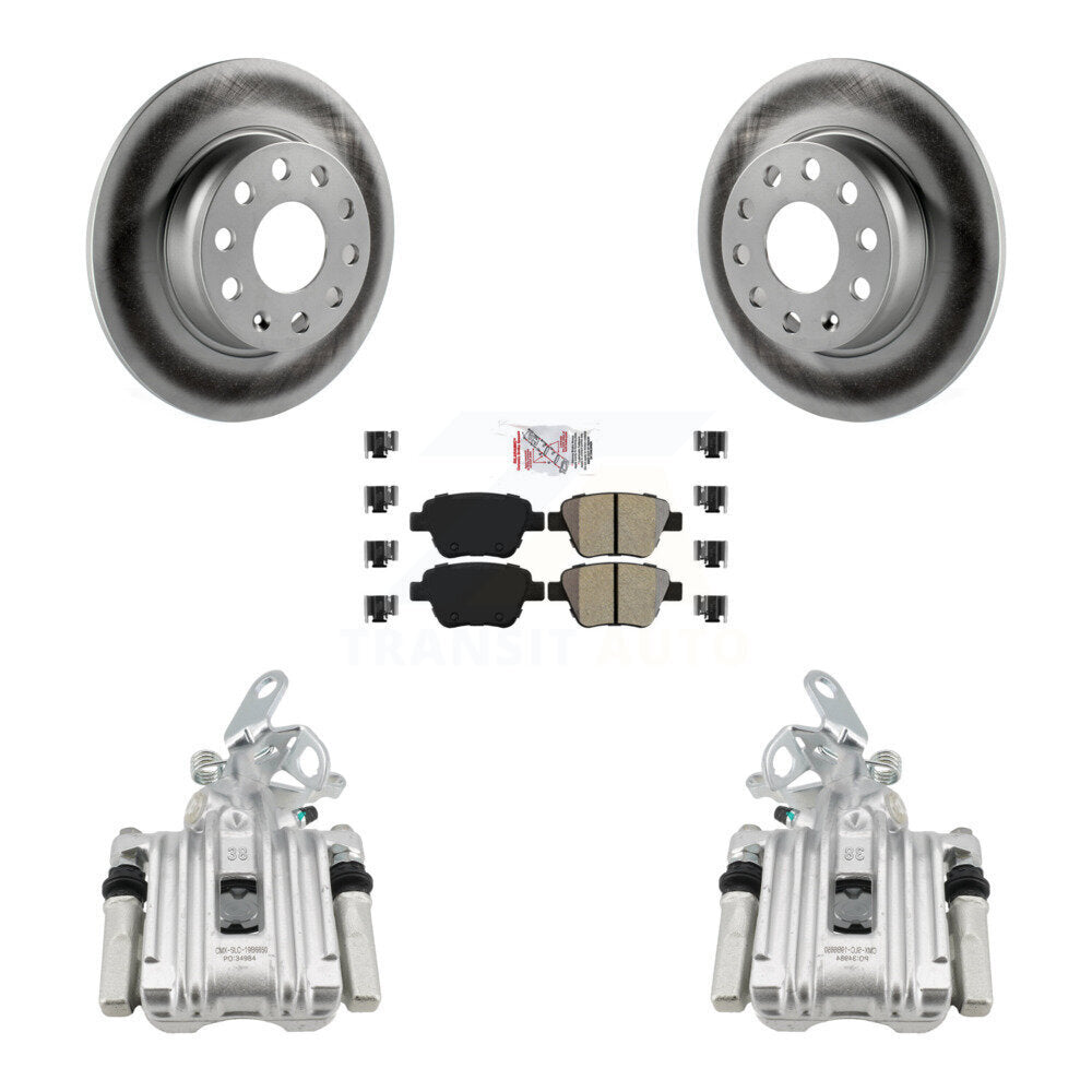 Transit Auto KCG-100742N Disc Brake Kit for 2011-2019 Volkswagen Beetle, Volkswagen Jetta, Volkswagen Golf - Rear product image