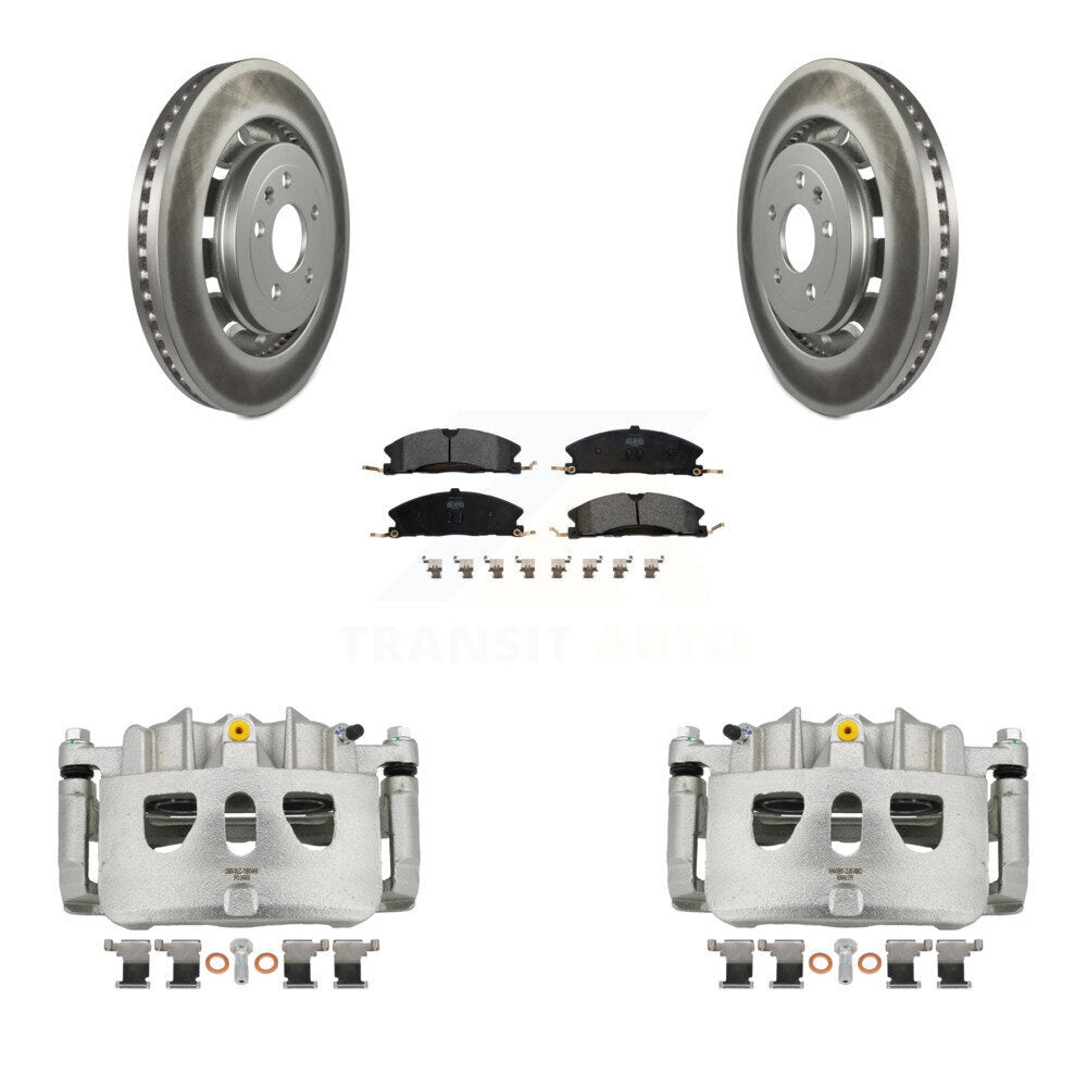 Transit Auto KCG-100748P Disc Brake Kit for 2013-2019 Ford Taurus, Ford Explorer, Ford Special Service Police Sedan & more - Front product image