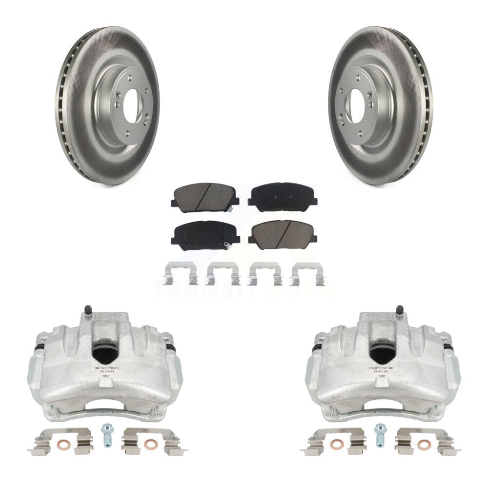 Transit Auto KCG-100751C Disc Brake Kit for 2014-2016 Hyundai Genesis Coupe - Front product image